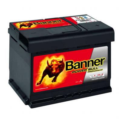 P6342 Banner Power Bull Professional Akkumulátor, 12V 63Ah 600A J+, EU, alacsony